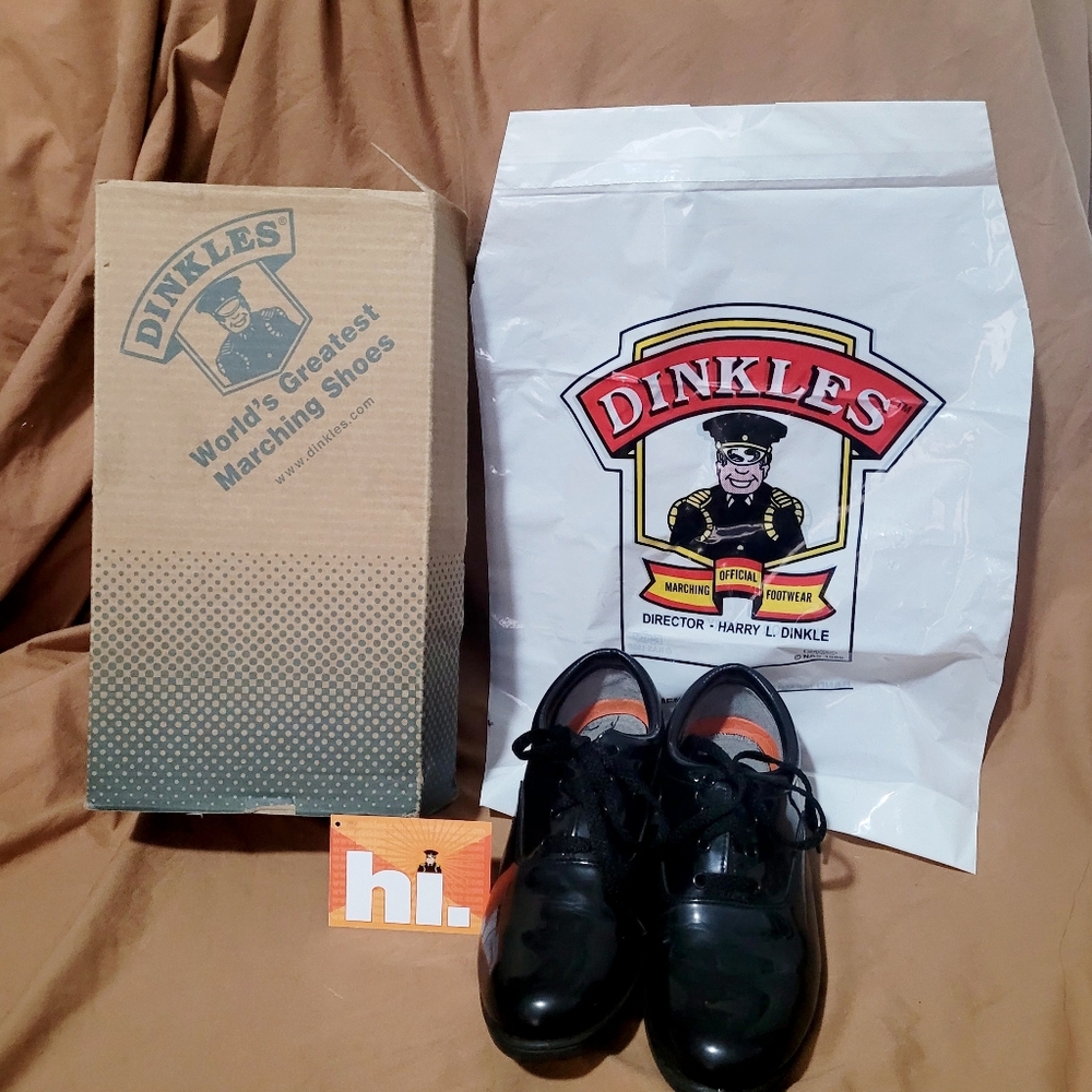 Dinkles Style 607 Unisex Marching Shoes Womens 7.5 Mens 5.5 Box & Bag